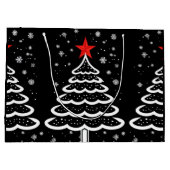 ブラック&レッドクリスマス ラージペーパーバッグ (裏面)