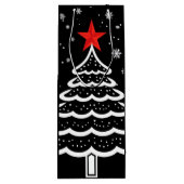 ブラック&レッドクリスマス ワインギフトバッグ (裏面)