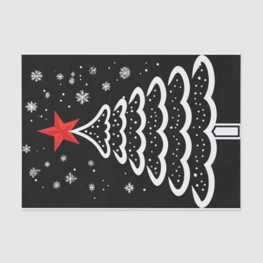 ブラック&レッドクリスマス 薄葉紙 (正面)