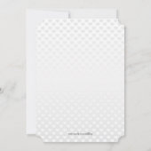 ブラック&レッドコルセットランジェリーブライダルシャワー 招待状 (裏面)