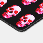 ブラック&レッドスカル デスクマット (コーナー)