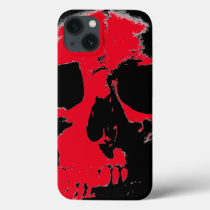 ブラック&レッドスカル iPhone 13ケース