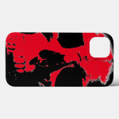 ブラック&レッドスカル Case-Mate iPhoneケース (裏面 (横))