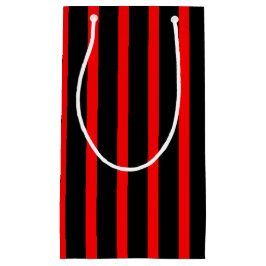 ブラック&レッドストライプ抱き枕 スモールペーパーバッグ