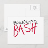 ブラック/レッドバチェロレッテバッシュ ポストカード (正面/裏面)