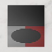 ブラック&レッドパーティー座席表 プレイスカード (外部開封)