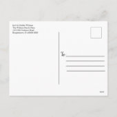 ブラック&レッドプレイドチェッ素朴クホリデーパーティー シーズンポストカード (裏面)