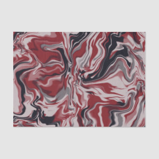 ブラック&レッドマーブルプリントティッシュペーパー 薄葉紙