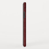 ブラック&レッドヴィンテージフェイクレザー Case-Mate iPhoneケース (裏面/右)