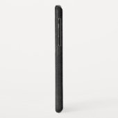 ブラック&レッドヴィンテージフェイクレザー Case-Mate iPhoneケース (裏面/左)