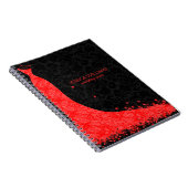 ブラック&レッド結婚ズドレス&ヴィンテージレース ノートブック (右側)