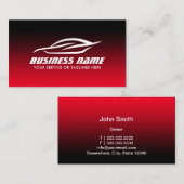ブラック&レッド車のカー修理の自動詳細化 名刺 (正面/裏面)