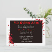 ブラック、レッド、ホワイトフェスティバルキンセアニェラ招待状 招待状 (スタンド正面)