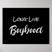 ブラック ロング ライブ ボーイフッド 壁画 ポスター (正面)