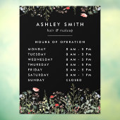 ブラック ワイルドフラワー メドウ 営業時間 ウィンドウサイン (シート3)