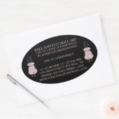 ブラック・ワンのファヒオン人形コレクター 楕円形シール (封筒)