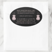 ブラック・ワンのファヒオン人形コレクター 楕円形シール (バッグ)