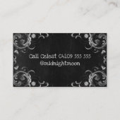 ブラック·ヴィンテージ·スペル·魔術用品 名刺 (裏面)