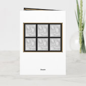 ブラック、偽ゴールド、シルバー アールデコスタイル 案内状 (裏面)