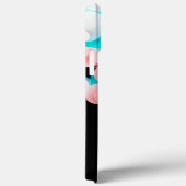 ブラック《写真》ぼけ味パーソナライズされたモノグラムIphone Case-Mate iPhoneケース (裏面 / 右)