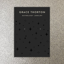 ブラック〔占星術の〕十二宮図天星イヤリングディスプレイ