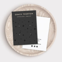 ブラック〔占星術の〕十二宮図天星4ホールイヤリング