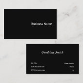 ブラック 名刺 (正面/裏面)