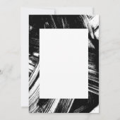 ブラック |抽象芸術写真卒業 サンキューカード (裏面)