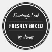 ブラック |新し焼いたい ラウンドシール (正面)