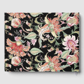 ブラック |熱帯ファンタジーボホフローラ結婚ズ ゲストブック (裏面)