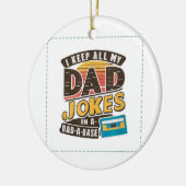 ブラック – 父の日最高ののパパ セラミックオーナメント (左)