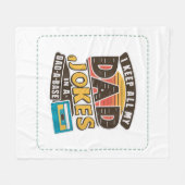 ブラック – 父の日最高ののパパ フリースブランケット (正面(横))