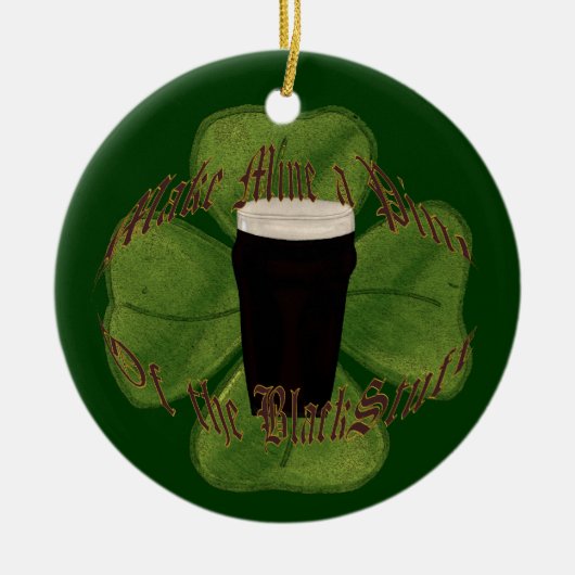 ブラック・物 セラミックオーナメント (正面)