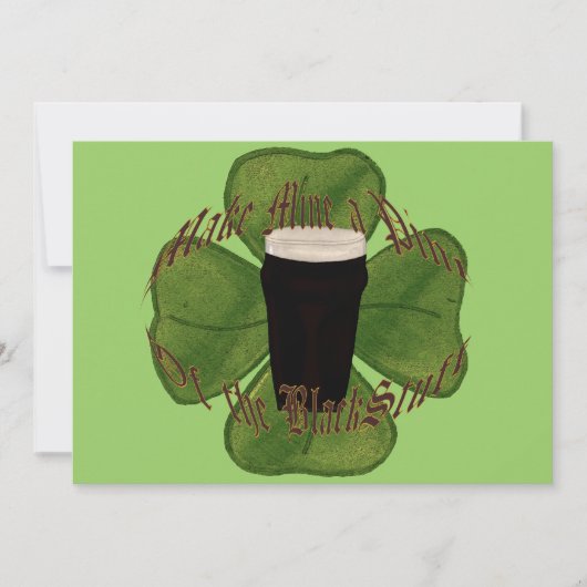 ブラック・物 招待状 (正面)