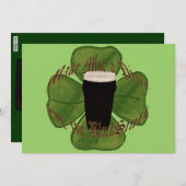 ブラック・物 招待状 (正面/裏面)