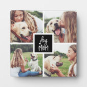 ブラック |犬の母の写真コラージュ フォトプラーク (正面)
