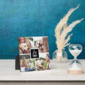 ブラック |犬の母の写真コラージュ フォトプラーク (インサイチュ)