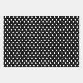 ブラック |白 |クリスマス ラッピングペーパーシート (正面3)