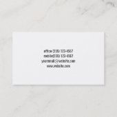 ブラック |白 名刺 (裏面)