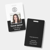 ブラック |社員の写真ID会社のセキュリティ バッジ (表裏)