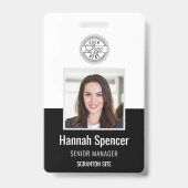 ブラック |社員の写真ID会社のセキュリティ バッジ (表面)