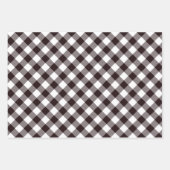 ブラック&素朴金ゴールドクリスマストナディアエバーグリーン ラッピングペーパーシート (正面)