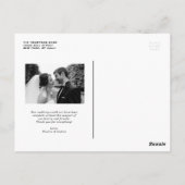 ブラック 結婚しました レトロ 太字 タイポグラフィー 写真 ポストカード (裏面)