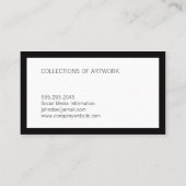 ブラック 縁ど |  名刺 (裏面)