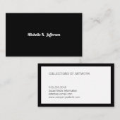 ブラック 縁ど |  名刺 (正面/裏面)