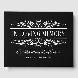 ブラック・葬儀帳 | メモリアル ゲストブック