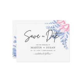 ブラック&赤面ダスティブルームーヴユーカリ結婚ス セーブザデート