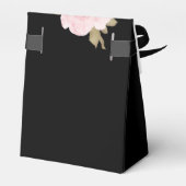 ブラック&赤面ピンクローズシック結婚ズ フェイバーボックス (裏面サイド)