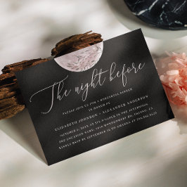 ブラック&赤面ムーン | 天上リハーサルのディナー 招待状