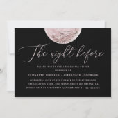 ブラック&赤面ムーン | 天上リハーサルのディナー 招待状 (正面)